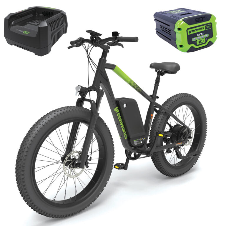 Greenworks 60V Venture Series 26” Fat Tyre Electric Mountain Bike Kit