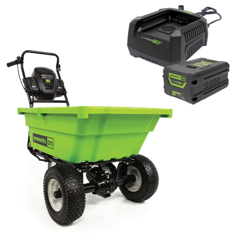Greenworks 60V Electric Garden Dump Cart Kit