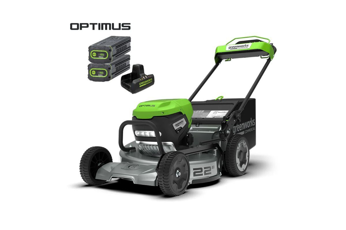 Greenworks 22” Alloy Base Self Propelled Mower Bundle Kit