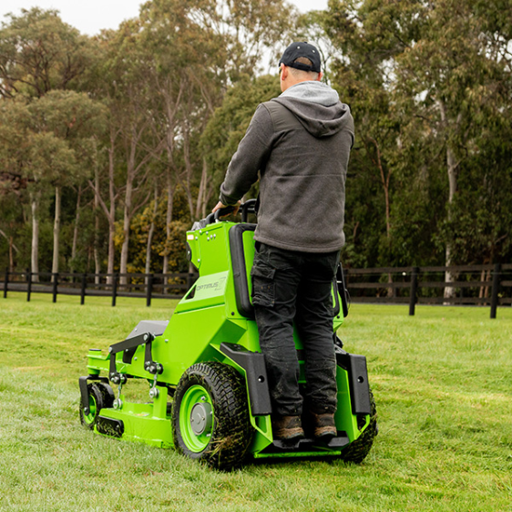 Greenworks 36″ OptimusZ Stand-on Zero Turn Mower (8kWh